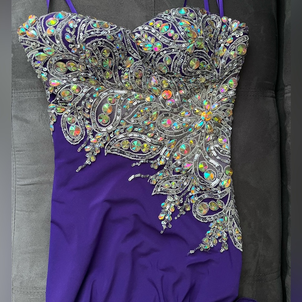 Strapless long gown